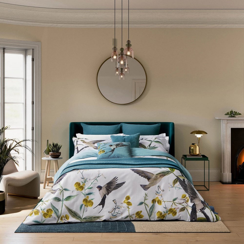 Botanical Birds Cotton Bedding by Ted Baker in Multi